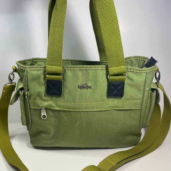 Kipling Avocado Green Mini Shoulder Bag Handbag Crossbody Casual Everyday - Picture 1 of 13